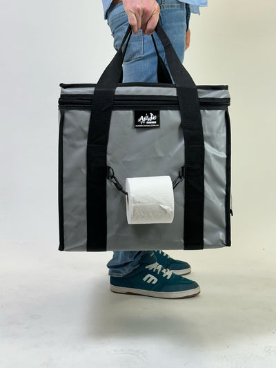 Compo Closet Australia travel bag in black with carry handles and zip closure, ideal for weekend trips and travel.