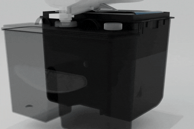Heat-sealed S1 Dry Flush portable toilet by Compo Closet Australia, compact and hygienic urination device for outdoor use.