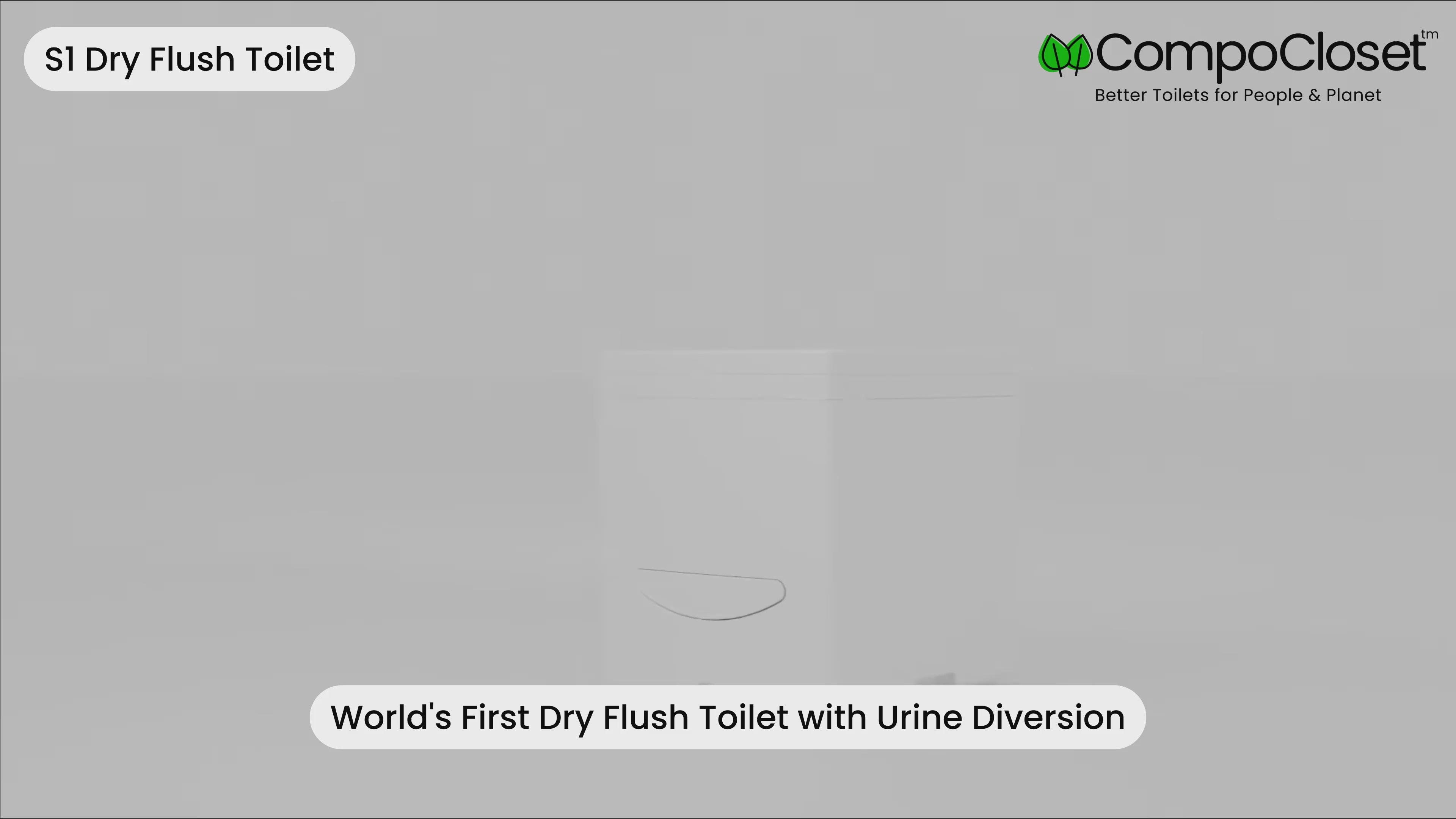 Load video: S1 Dry Flush Sealing Toilet