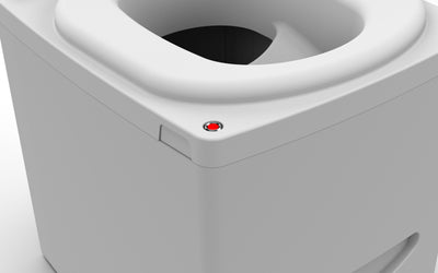 Portable Cuddy Composting Toilet by Compo Closet Australia, showing compact design suitable for caravan and off-grid living.